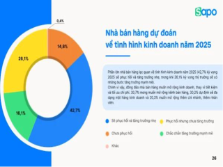 33% nhà bán lẻ có doanh thu tăng trưởng năm 2024